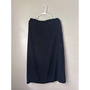 Whismigoth Black Midi Skirt Womens Size 14 Grunge Glam Indie Sleeze